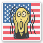 Scream American Sticker (Voorkant)