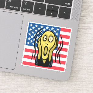 Scream American Sticker