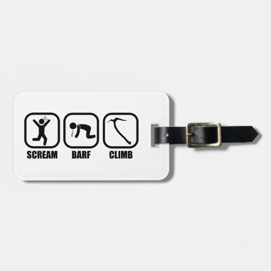 Scream Barf Bagagelabel (Voorkant horizontaal)