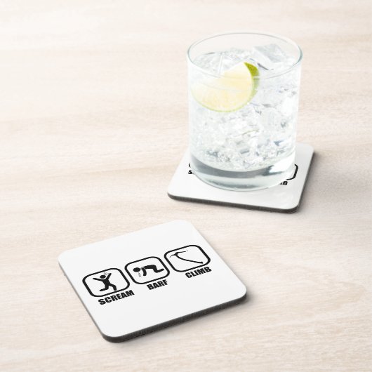 Scream Barf Bier Onderzetter (Rechterzijde)