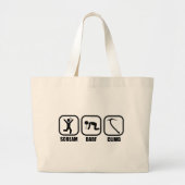 Scream Barf Grote Tote Bag (Voorkant)