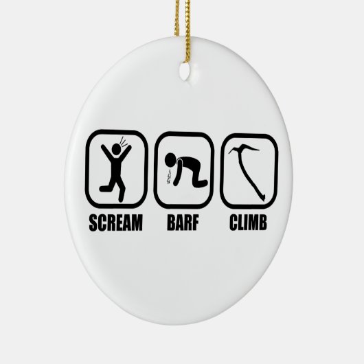 Scream Barf Keramisch Ornament (Rechts)