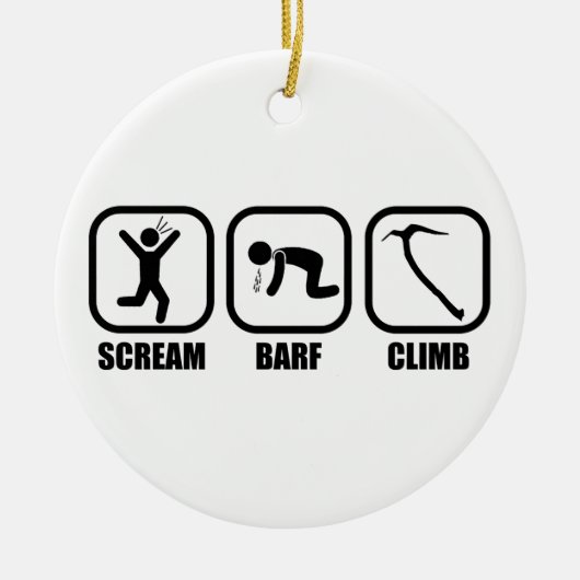 Scream Barf Keramisch Ornament (Voorkant)
