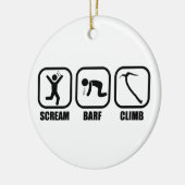 Scream Barf Keramisch Ornament (Links)