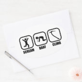 Scream Barf Ovale Sticker (Envelop)