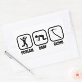 Scream Barf Rechthoekige Sticker (Envelop)