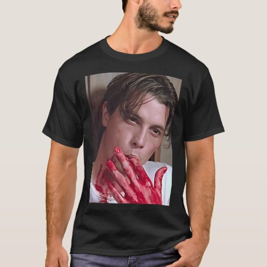 Scream Billy Loomis Horror Film Bloed T-shirt (Voorkant)