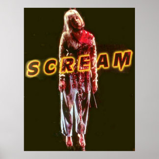 Scream casey becker horror film hangen poster