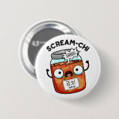 Scream-chi Grappige Kimchi Puns Ronde Button 5,7 Cm (Voorkant /achterkant)