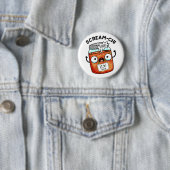 Scream-chi Grappige Kimchi Puns Ronde Button 5,7 Cm (In situ)