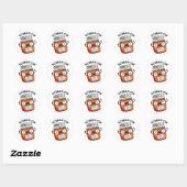 Scream-chi Grappige Kimchi Puns Ronde Sticker (Vel)