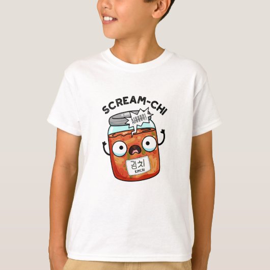Scream-chi Grappige Kimchi Puns T-shirt (Voorkant)