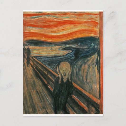 Scream - Edvard Munch 1893 Briefkaart (Voorkant)