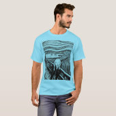 Scream Edvard Munch Blue Horizon T-shirt (Voorkant volledig)
