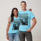 Scream Edvard Munch Blue Horizon T-shirt (Unisex)