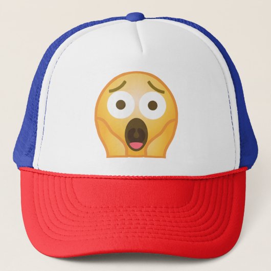 Scream Emoji Trucker Pet (Voorkant)
