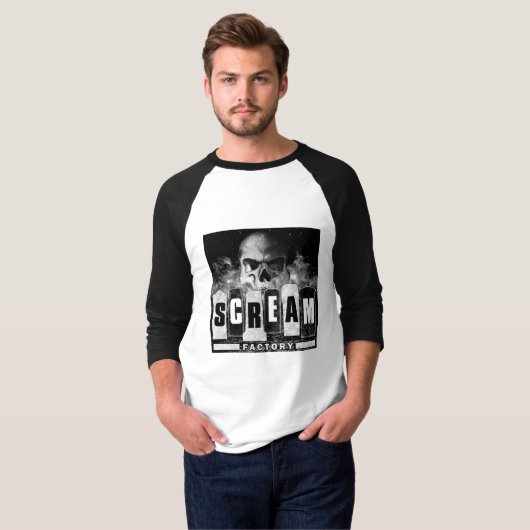 Scream Factory Baseball T-Shirt (Voorkant volledig)
