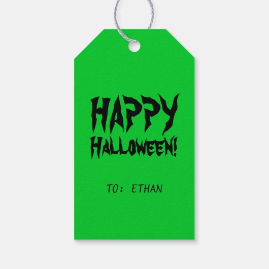 Scream Ghost Face Halloween Gift Labels Cadeaulabel (Achterkant)