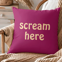 Scream Here Funny Quote Humor