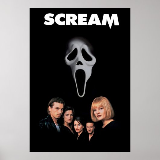 Scream horror slasher film poster (Voorkant)