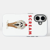 Scream Ice Cream Ghostface Apple iPhone 16, zwaar Case-Mate iPhone Case (Achterkant (horizontaal))