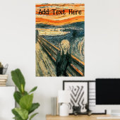 Scream, ik vergeet mijn mobiele telefoon, voeg tek poster (Thuiskantoor)