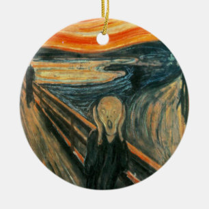 Scream Munch Modern Art Abstract Keramisch Ornament