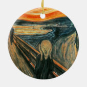 Scream Munch Modern Art Abstract Keramisch Ornament (Achterkant)