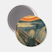 Scream Munch Modern Art Abstract Magneet (Voorkant / Achterkant)