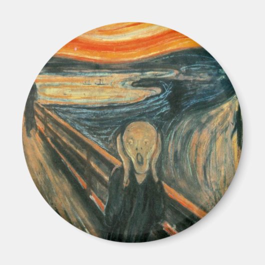 Scream Munch Modern Art Abstract Magneet (Voorkant)