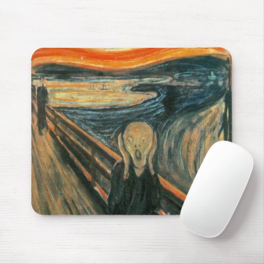 Scream Munch Modern Art Abstract Muismat (Met muis)
