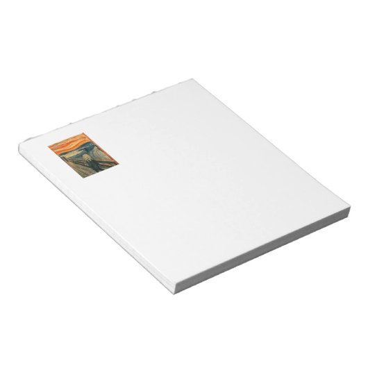 Scream Munch Modern Art Abstract Notitieblok (Schuin)