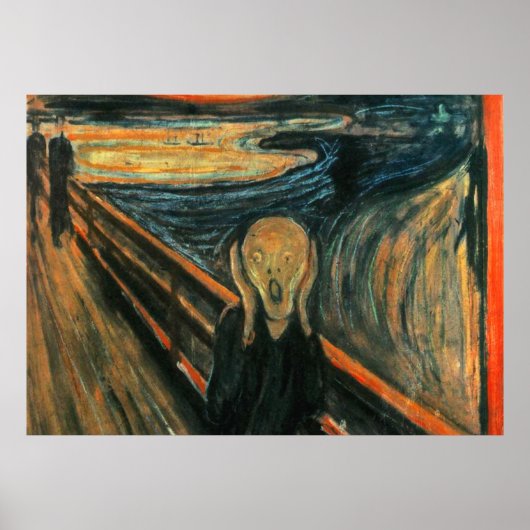 Scream Munch Modern Art Abstract Poster (Voorkant)