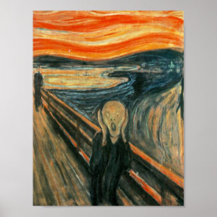 Scream Munch Modern Art Abstract Poster