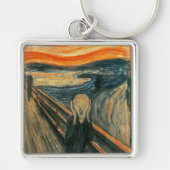 Scream Munch Modern Art Abstract Sleutelhanger (Voorkant)