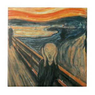 Scream Munch Modern Art Abstract Tegeltje