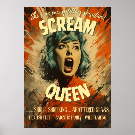 Scream Queen Movie Poster (Voorkant)