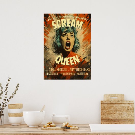 Scream Queen Movie Poster (Keuken)