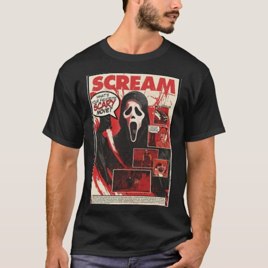 Scream Scary Movie Classic T-Shirt (Voorkant)