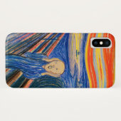 Scream van Edvard Munch (in pastel) Case-Mate iPhone Case (Achterkant (horizontaal))