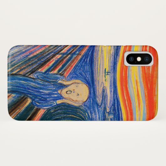 Scream van Edvard Munch (in pastel) Case-Mate iPhone Case (Achterkant (horizontaal))