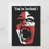 Screamer Halloween Party Invitation Kaart (Voorkant)