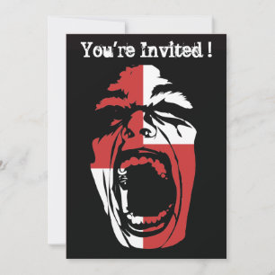 Screamer Halloween Party Invitation Kaart