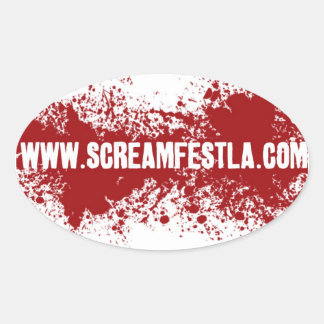 Screamfest Sticker- ovaal Ovale Sticker