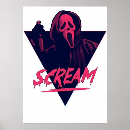 Screamfilm 80s ontwerp poster (Voorkant)