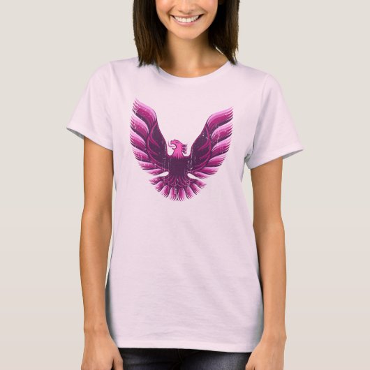 Screamin Eagle Roze 2 Verstoord T-shirt (Voorkant)