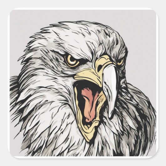 Screamin' Eagle Vierkante Sticker (Voorkant)