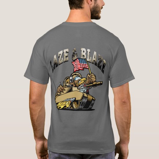 "SCREAMIN' LAZE & BLAZE" T-shirt (Achterkant)