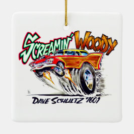Screamin' Woody Keramisch Ornament