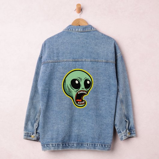 Screaming Alien Denim Jacket (Hangar)